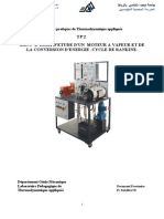 11 - TP2 - Moteur À Vapeu Et Conversion D'énergier - Cycle de RANKINE - VF PDF