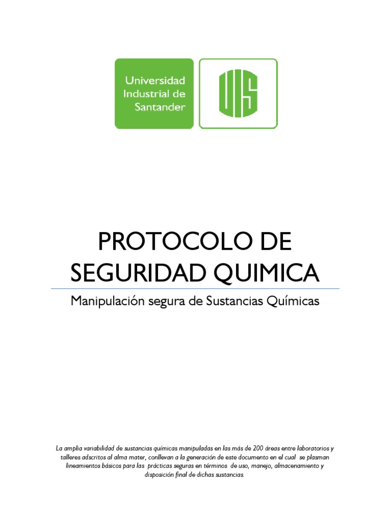 Protocolo Sus Quimicas PDF | PDF