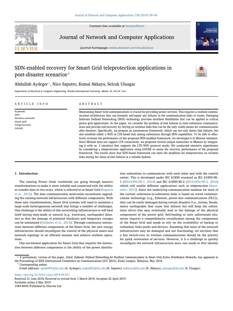 Journal of network and computer applications abdullah aydeger nico