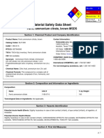 Health and safety data sheet for ferric ammonium citrate