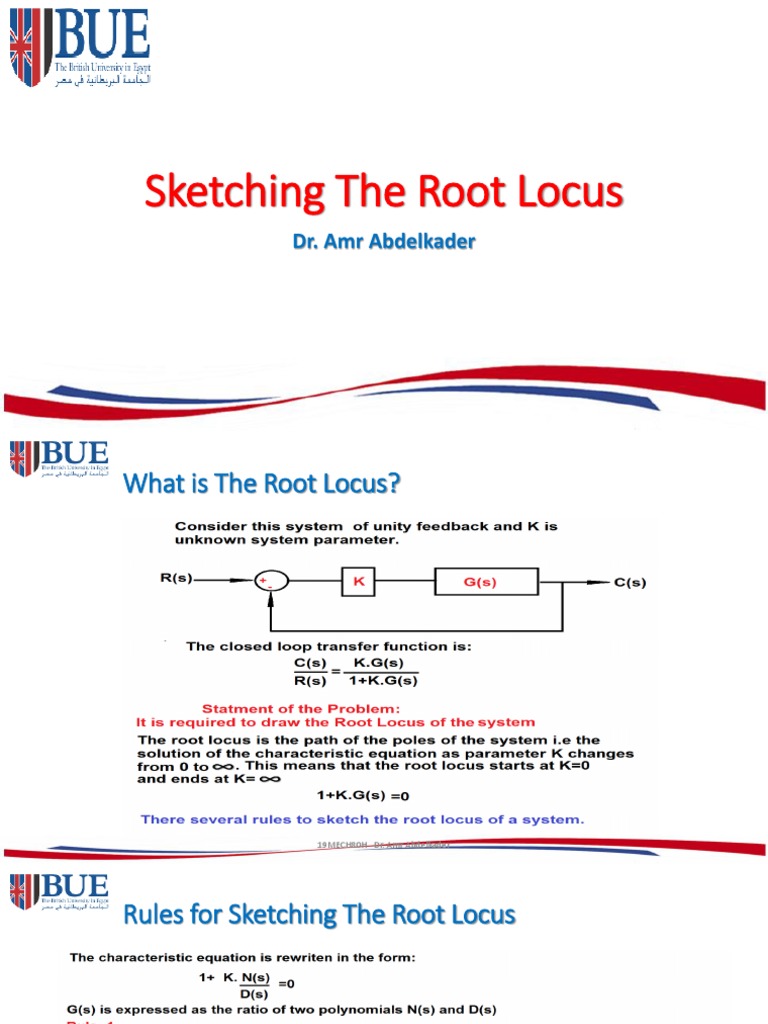 Root Locus Sketching Guide | PDF