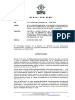 Directiva No. 021 de Mayo 25 de 2020