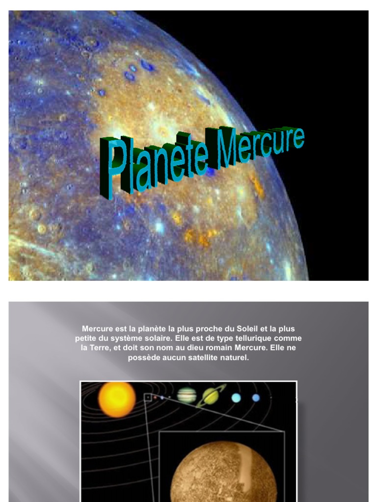 Planete Mercure Mercure Planete Soleil