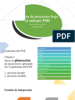 Gestión de proyectos PMI planeación