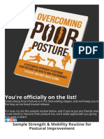 You're Officially On The List!: Sample Strength & Mobility Routine For Postural Improvement