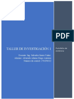 Portafolio de Evidencias. Taller de Investigación.