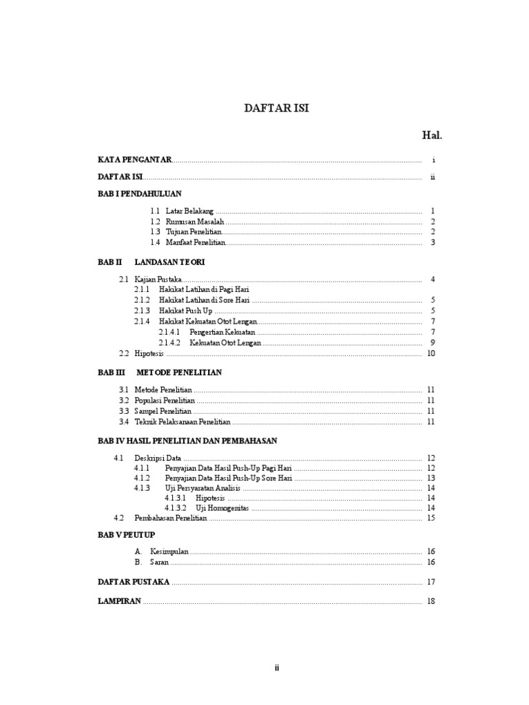 Struktur Mini Riset dan Contohnya | PDF