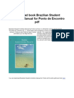 Brazilian Student Activities Manual For Ponto de Encontro