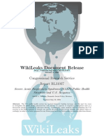 Wikileaks Document Release: Congressional Research Service Report Rl31937