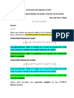 FUNCIÓN DE PRODUCCIÓN - Nota