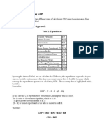 Examples of Calculating GDP: Using The Expenditures Approach