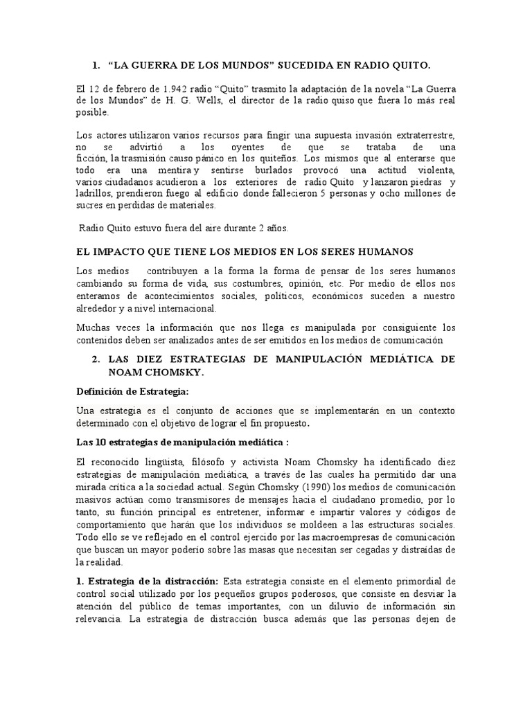 Radio Quito PDF Radio Noam Chomsky