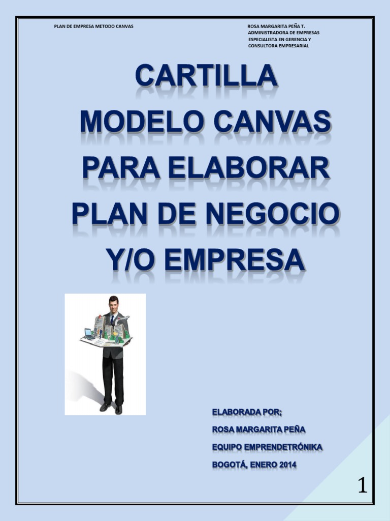 Plan de Empresa: Método Canvas | PDF | Plan de negocios | Modelo de negocio