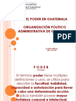 Presentacion El Poder en Guatemala, Carrera Tecnico Administracion Primer Ciclo PDF