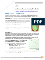 Distance-Time and Velocity Graphs