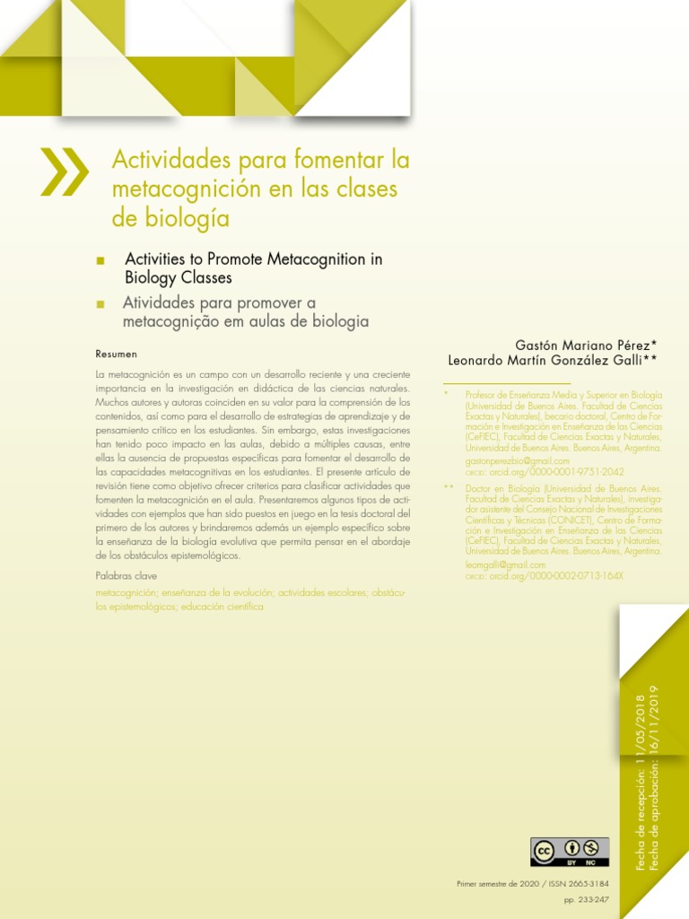 Actividades Metacognición | PDF | Teoria de la mente | Aprendizaje