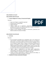 Organismos laborales regionales y nacionales Perú