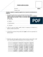 Primer Examen de Quimica