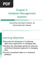 Database Management Systems: Accounting Information Systems, 9e