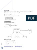 Types of DBS: Centralized DB