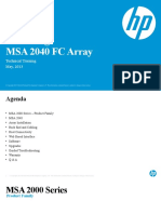 HP Storage MSA 2040 FC Array: Technical Training May, 2013