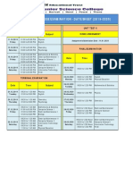 Standard XI - College Exam - Date Sheet (2019 - 2021)