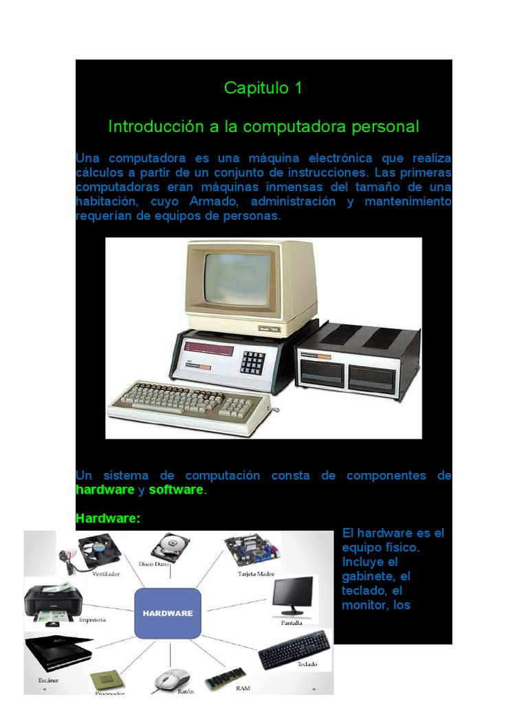 Introducción a Computadoras Personales | PDF | USB | Hardware de la ...