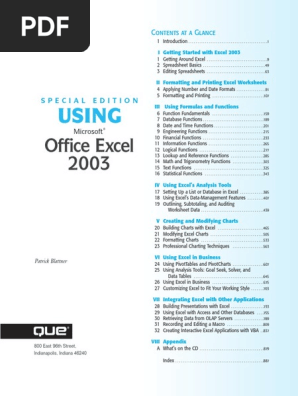 Excel Overview Pdf Microsoft Excel Spreadsheet