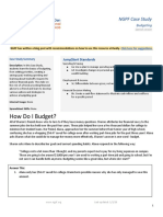 How Do I Budget?: NGPF Case Study