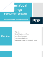 Mathematical Modelling:: Population Growth