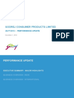 Godrej Consumer Products Limited: 2Q Fy2015 - Performance Update