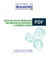 Cartilla 4 A 5 Años - Texto de Apoyo Pedagógico para La Prevención de Maltrato Infantil y Violencia Sexual