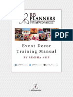 Event Decor Training Manual