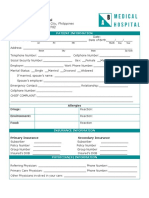 TEMPLATES (Patient's Profile, Intake&Output, Physical Exam, Medical History)