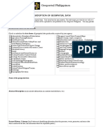 Description of Geospatial Data