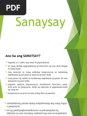 Sino Ang May Akda Ng Sanaysay - daliri sanay