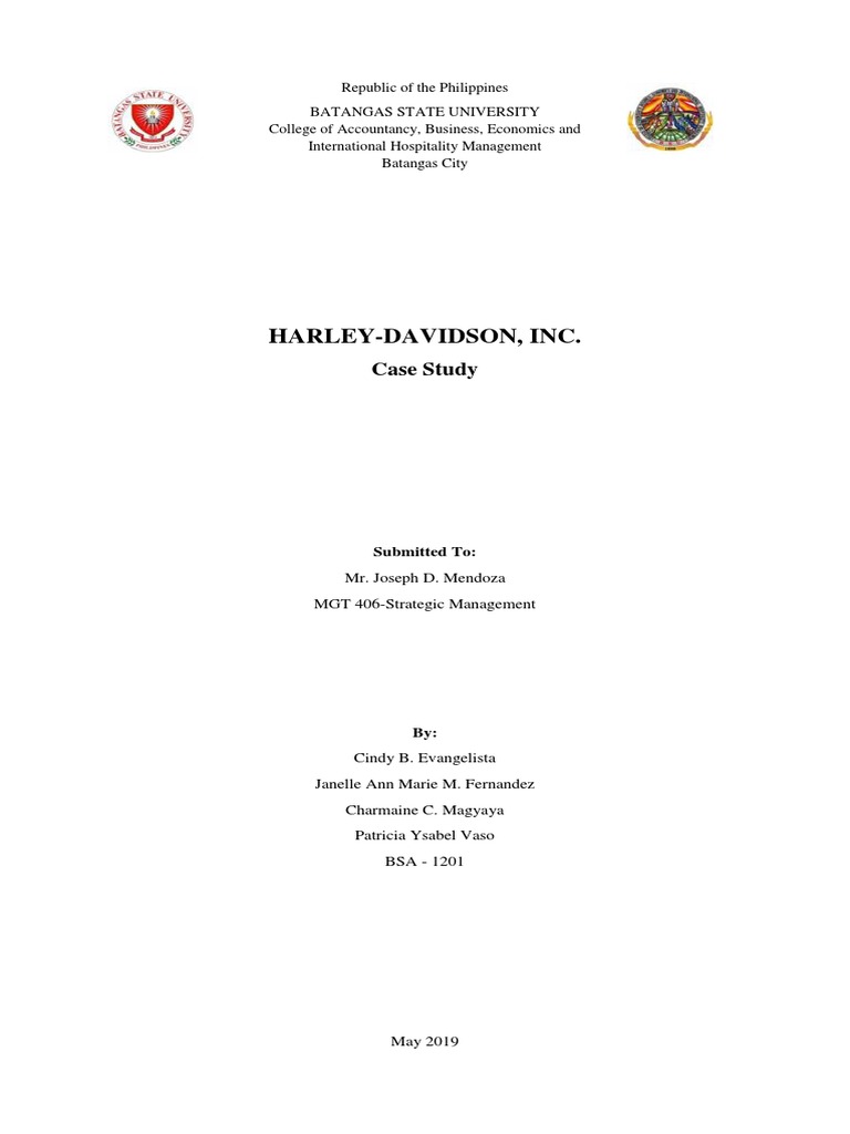 Harley Davidson Case Study PDF Harley Davidson Change Management
