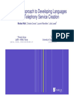 A Stepwise Approach To Developing Languages For SIP Telephony Service Creation