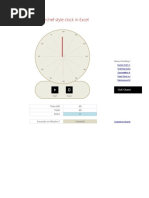 Masterchef Style Clock in Excel: Time Left 60 Total 60 Done 0 Seconds or Minutes? Seconds