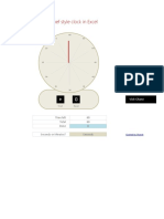 Masterchef Style Clock in Excel: Time Left 60 Total 60 Done 0 Seconds or Minutes? Seconds