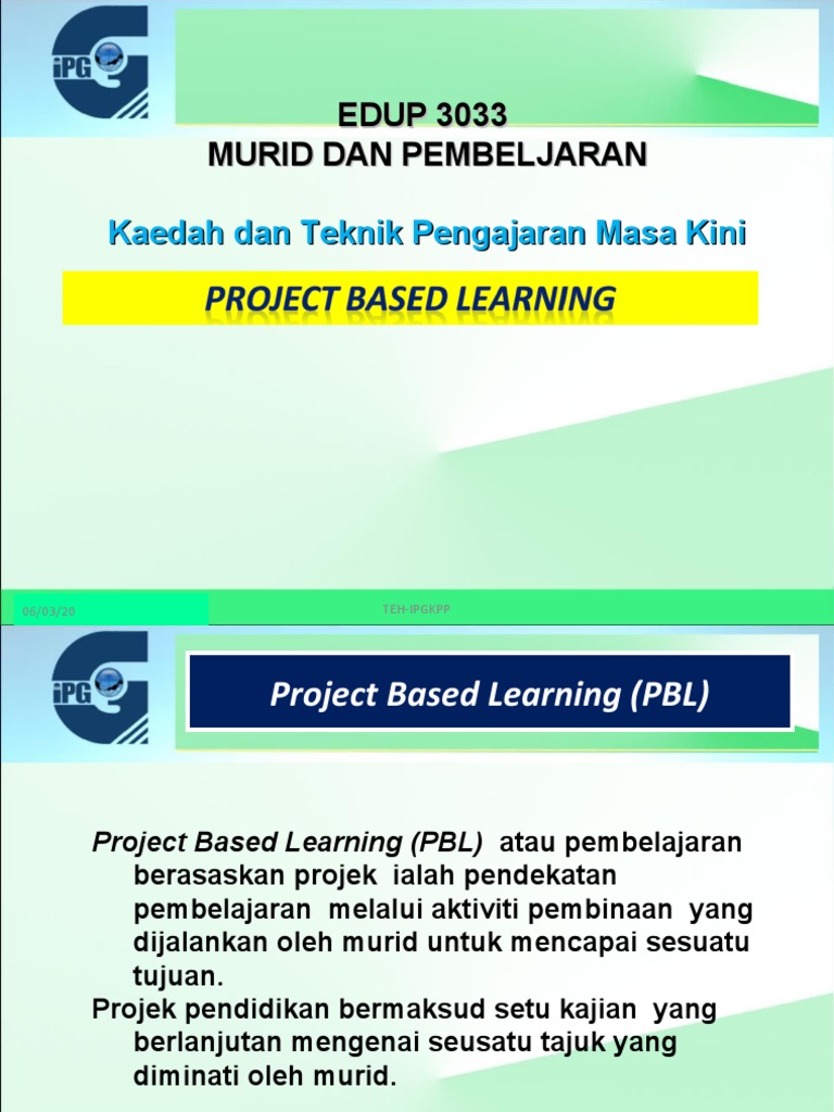 Project Based Learning | PDF