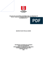 Análisis de los sistemas de bombeo para los procesos de pulpa y agua de la empresa Empaques Industriales Colombianos S.A.pdf