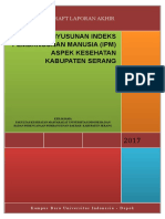 Draft Laporan Akhir IPM Aspek Kes Kab Serang 13sept-OK PR