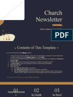 Church Newsletter by Slidesgo