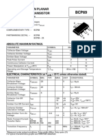 Sot223 PNP Silicon Planar Medium Power Transistor: Absolute Maximum Ratings