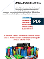 Electrochemical Power Sources: Batteries