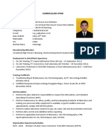 Curriculum Vitae: Personal Information