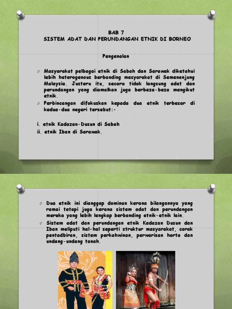 Adat Adat Sabah Dan Sarawak Pdf
