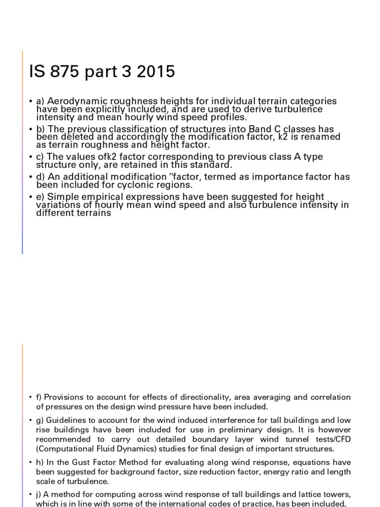 IS 875 Part 3 2015: Updates to Wind Load Calculation Methods and ...