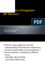 BF Skinner's Views on the Misbehavior of Organisms